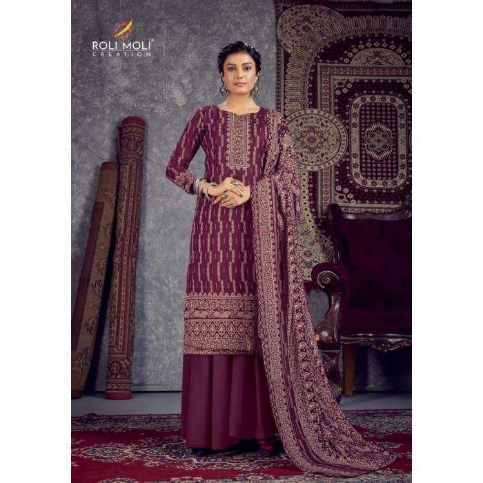 Roli Moli Ruhaaniyat Pashmina Shawl Dress Materials